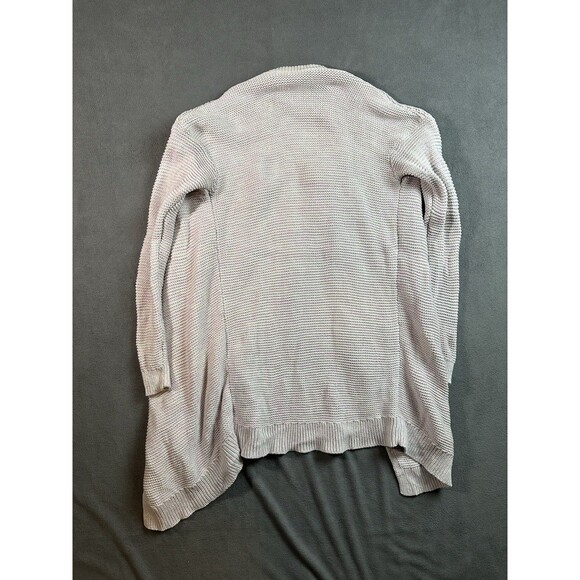 Gap Long Sleeve Open Front Cardigan Sweater Women Size Small Pink/white - Picture 2 of 5